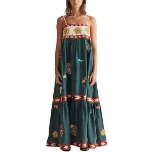 Florida Womens Charlotte Green Maxi Dress